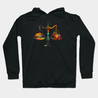 Scales heart and brain Hoodie